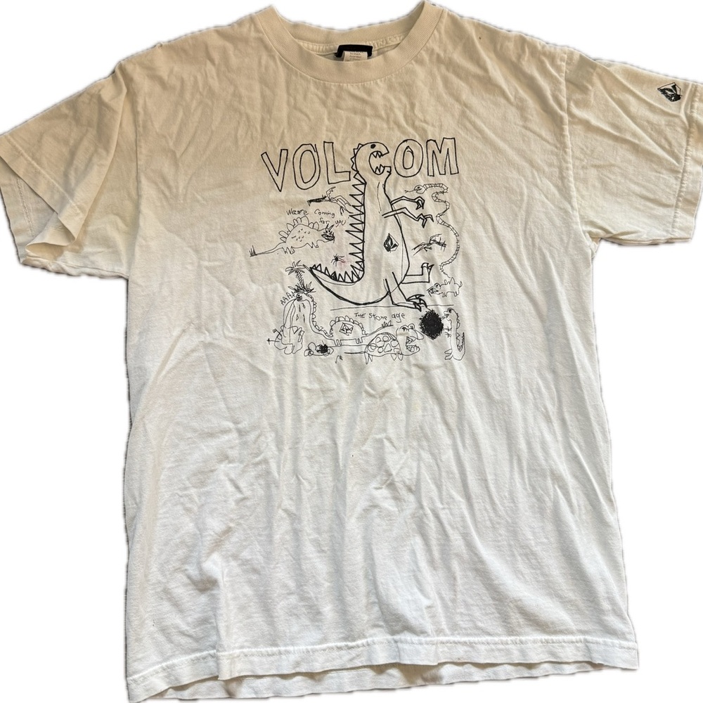 Vintage Volcom White Graphic T-Shirt - Picture 2 of 4